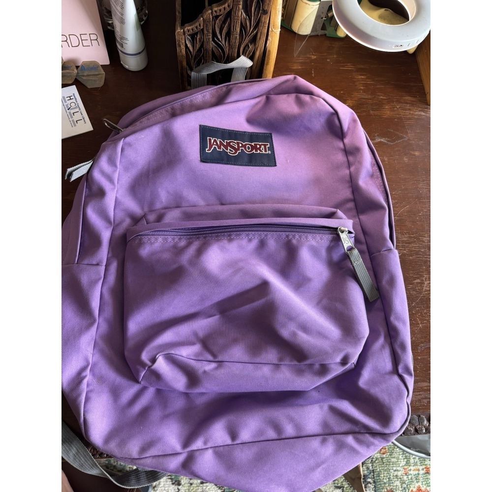 JanSport SuperBreak Backpack - Purple - Classic School/Travel Bag Durable 1990s